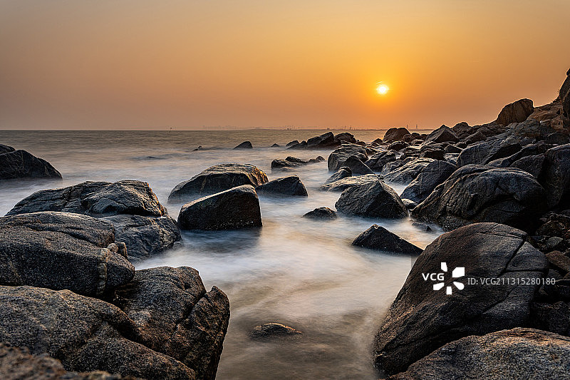 日落莱芜图片素材