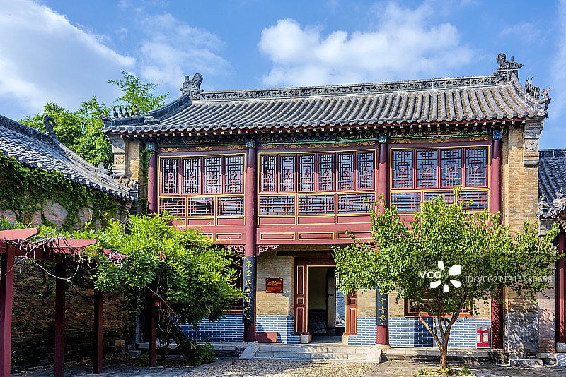 中国山东省滨州市杜受田故居绣楼图片素材