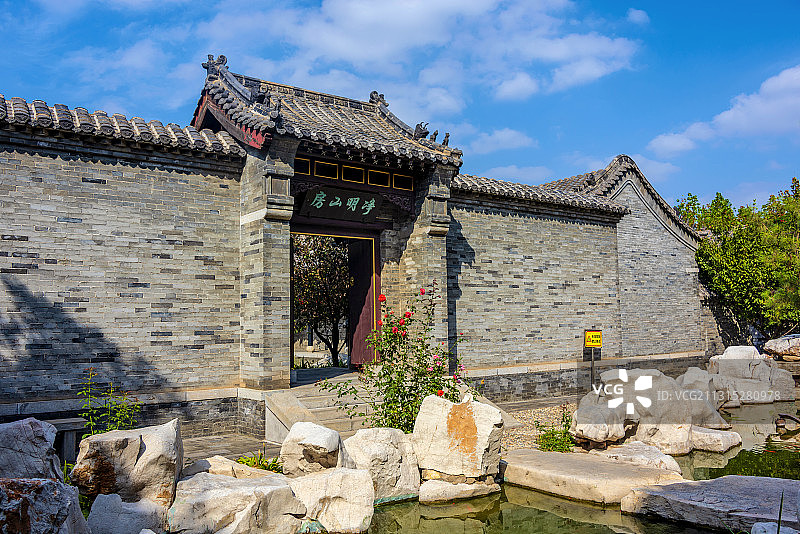 中国山东省滨州市杜受田故居净明山房图片素材