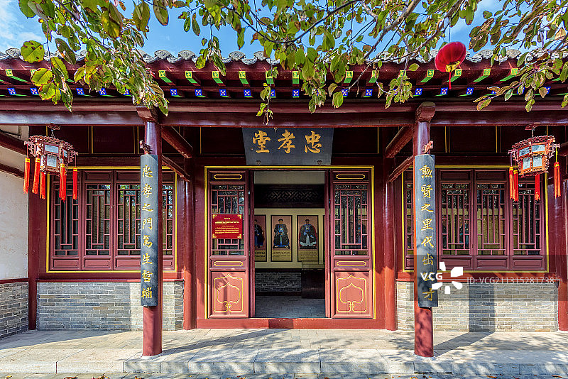 中国山东省滨州市杜受田故居忠孝堂图片素材