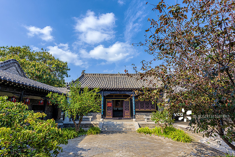 中国山东省滨州市杜受田故居净明山房图片素材