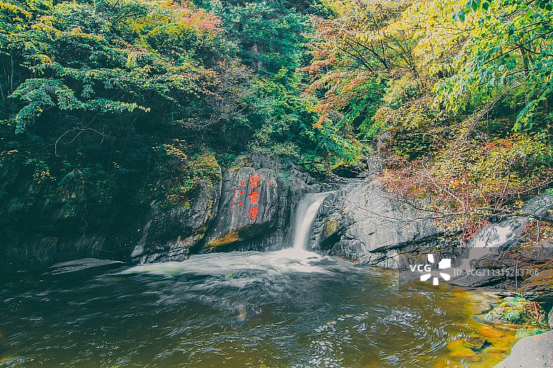 秋天的唐家河图片素材