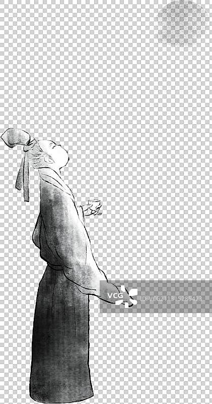 举头望明月图片素材