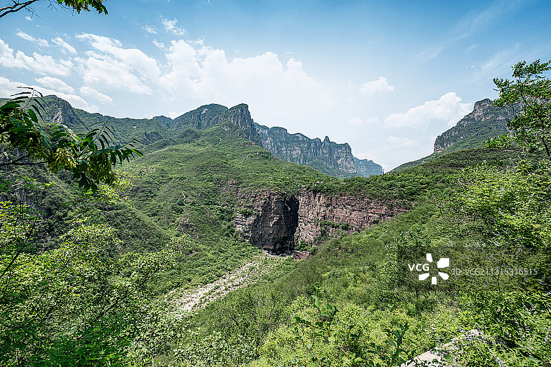 河南焦作夏季云台山风景区图片素材