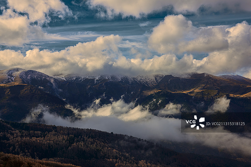 北马其顿山脉天空美景图片素材