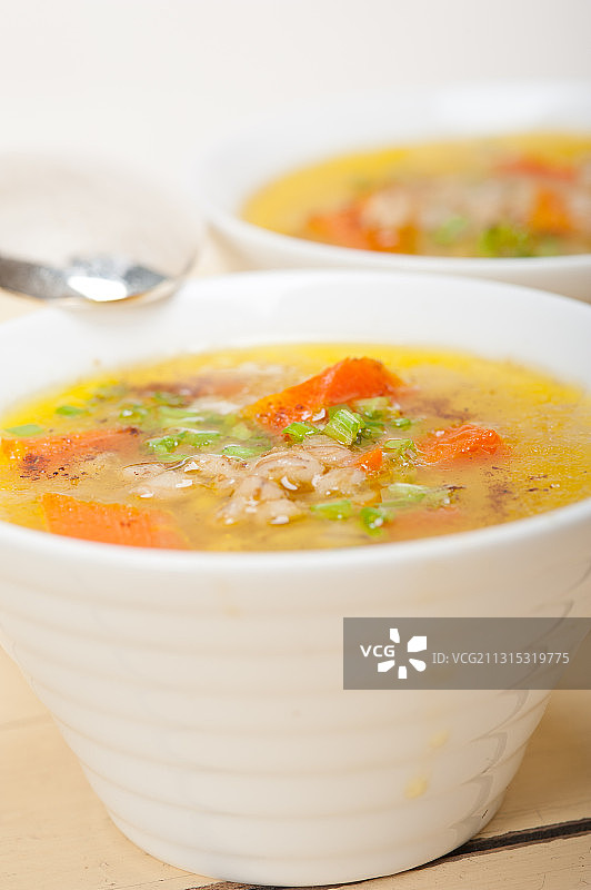 碗中汤的特写图片素材