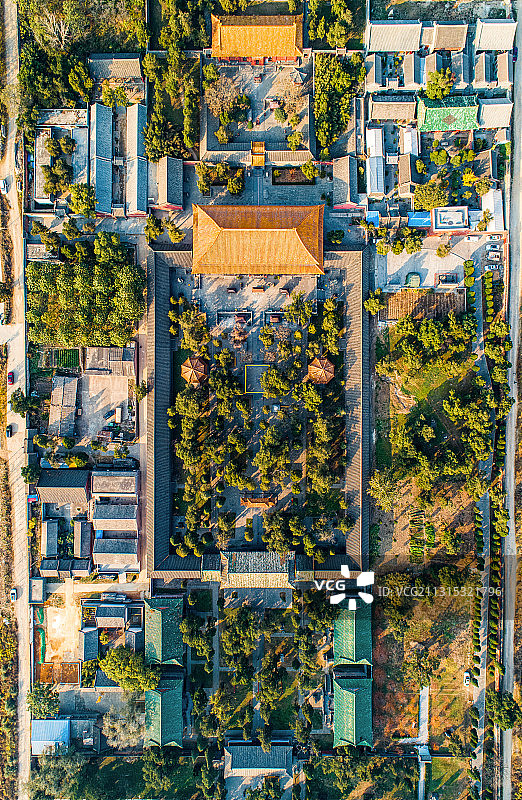 中国河南登封中岳庙航拍图片素材