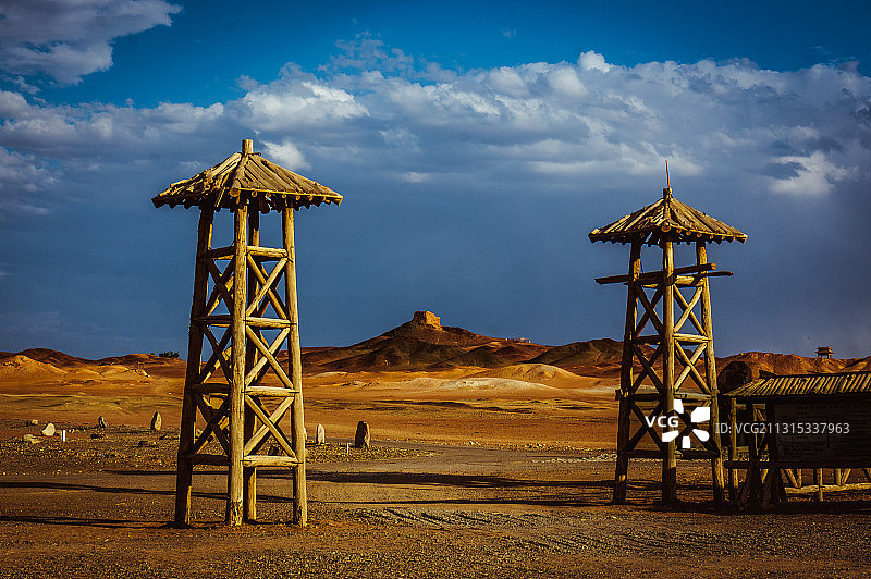甘肃省敦煌市-阳关图片素材