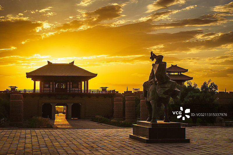 甘肃省敦煌市-阳关图片素材