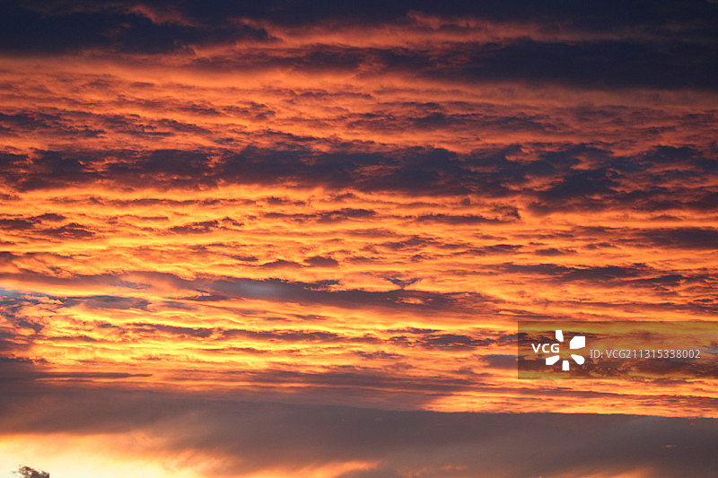 澳大利亚新南威尔士州悉尼日落时分的壮丽天空图片素材
