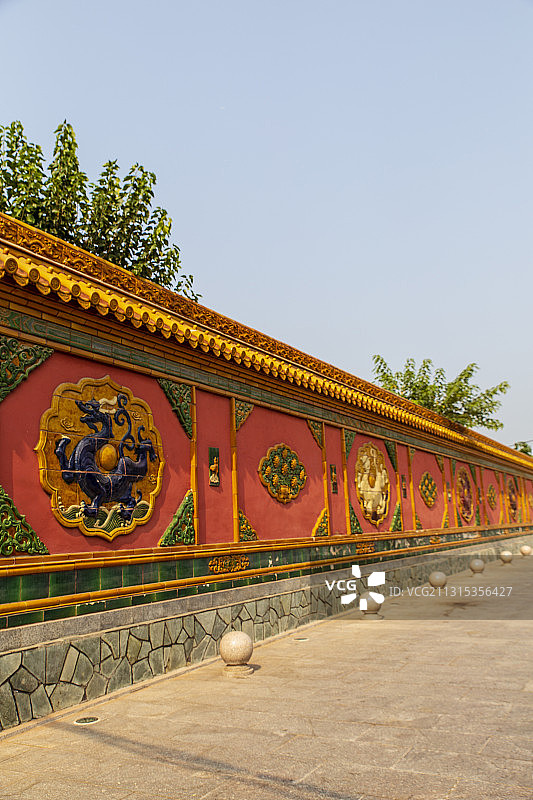 北京市门头沟区琉璃渠村百米琉璃文化长廊图片素材