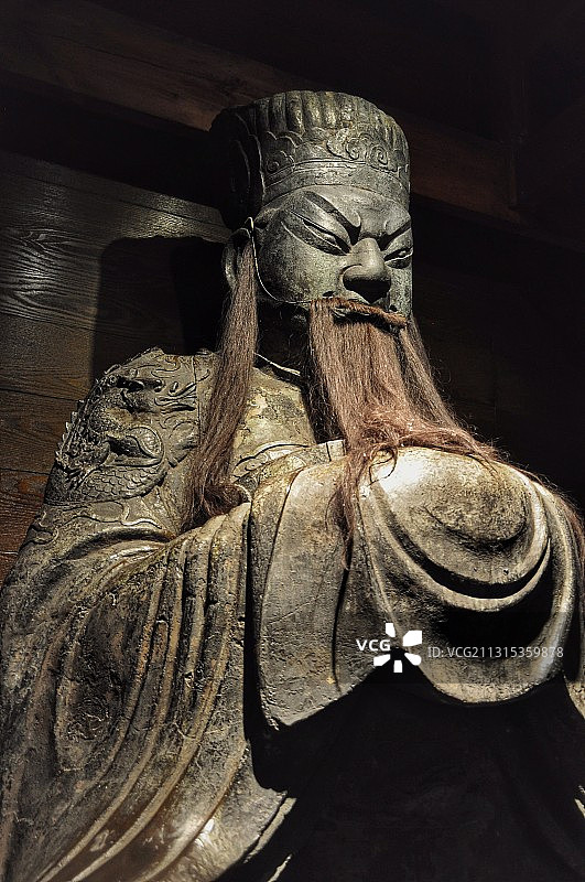 重庆三峡博物馆 关羽铜像图片素材