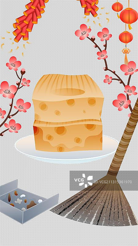 年俗-正月初六 萝卜糕图片素材