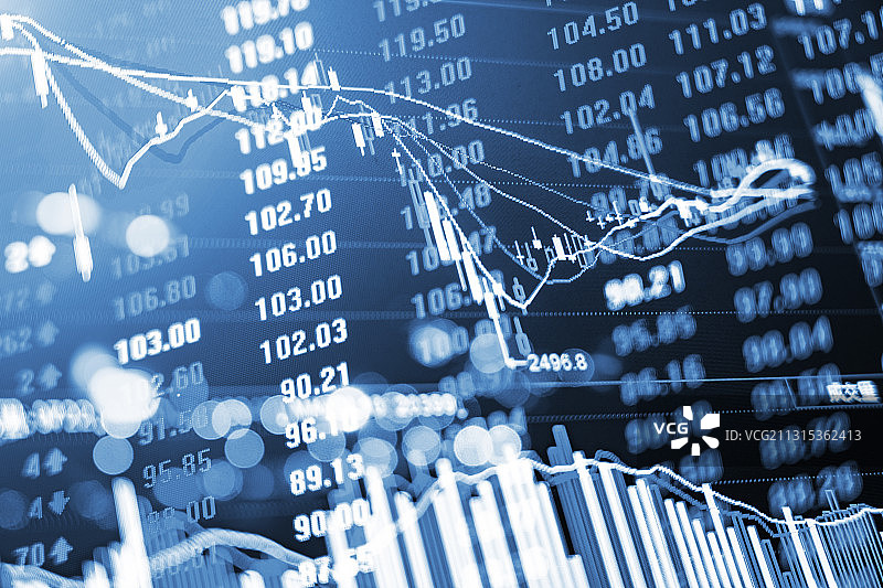 金融股票证券交易数据背景图片素材