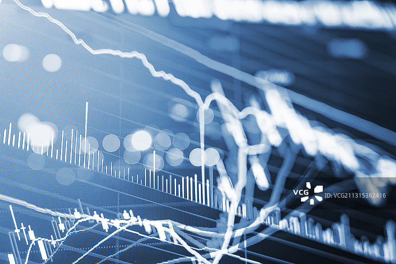 金融股票证券交易数据背景图片素材