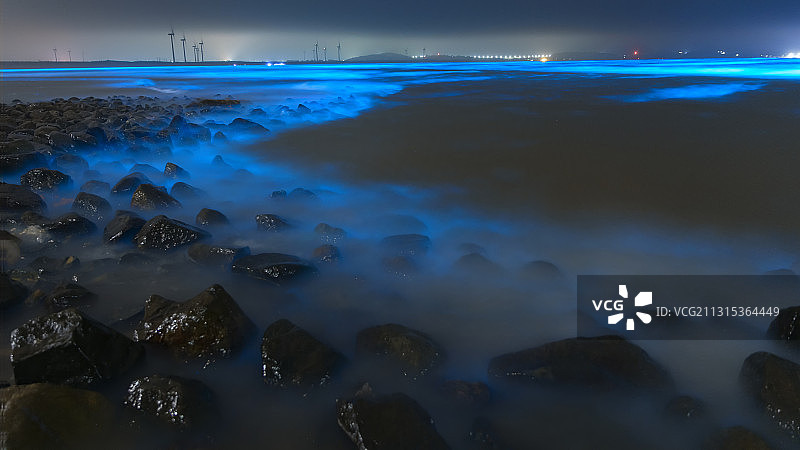 平潭蓝眼泪图片素材