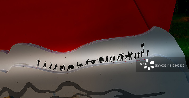 展板上的长征图片素材