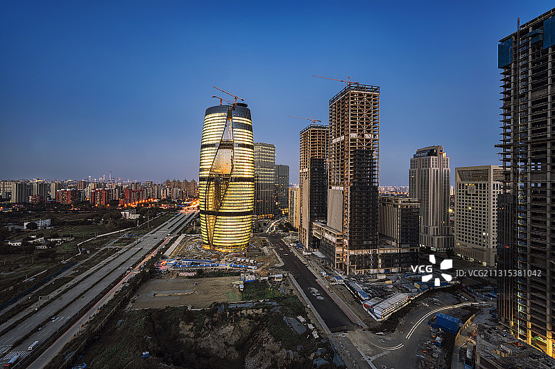 建设中的丽泽SOHO图片素材