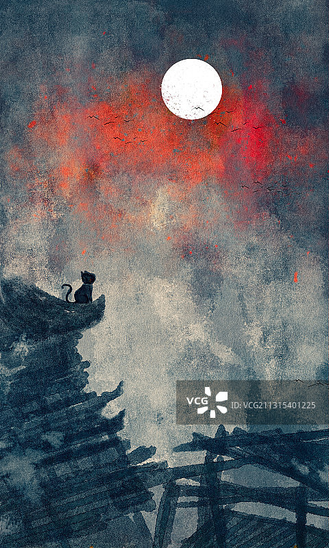 诡异场景设计图片素材