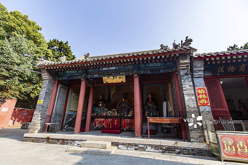 北京市门头沟区金顶妙峰山回香阁（财神庙）财神殿图片素材