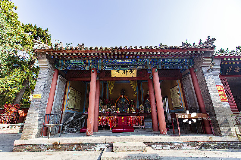 北京市门头沟区金顶妙峰山回香阁（财神庙）财神殿图片素材