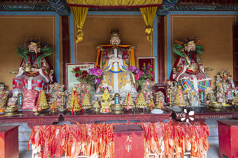 北京市门头沟区金顶妙峰山回香阁（财神庙）东岳殿图片素材