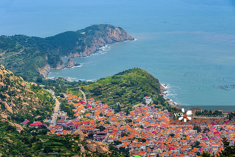 中国山东省青岛市崂山太清游览区瑶池观景台图片素材