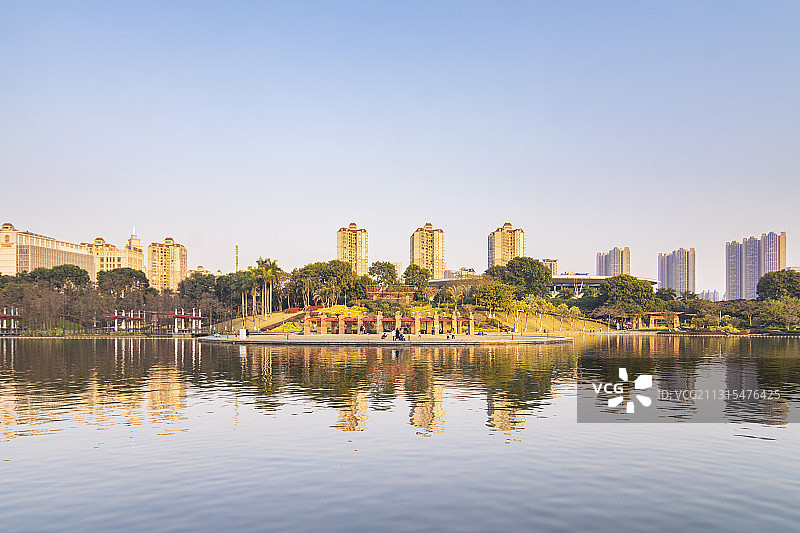 佛山桂城街道千灯湖公园图片素材