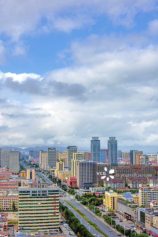 中国山东省威海市城市风光图片素材