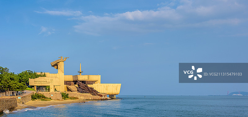 中国山东省威海市刘公岛甲午海战纪念馆图片素材