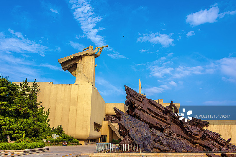 中国山东省威海市刘公岛甲午海战纪念馆图片素材