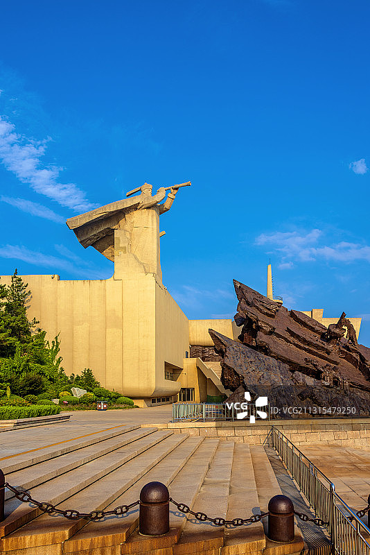 中国山东省威海市刘公岛甲午海战纪念馆图片素材