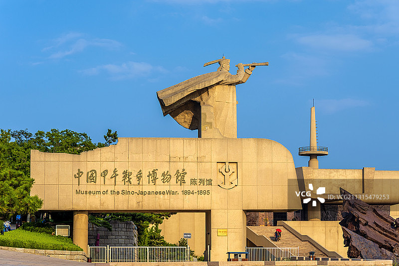 中国山东省威海市刘公岛甲午海战纪念馆图片素材