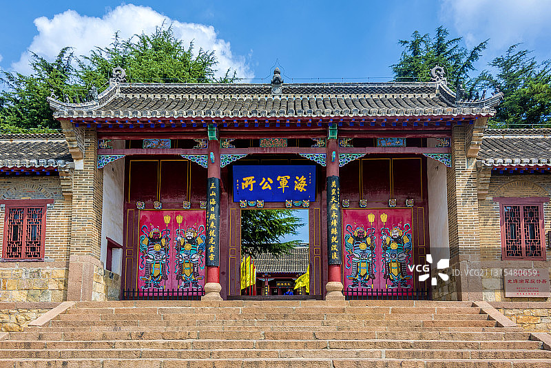 中国山东省威海市刘公岛北洋海军提督署图片素材