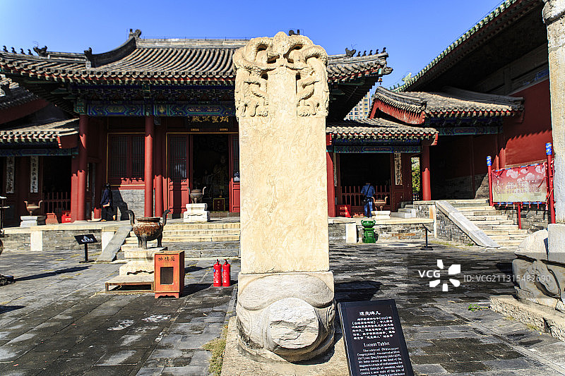 北京市朝阳区东岳庙透亮碑儿图片素材