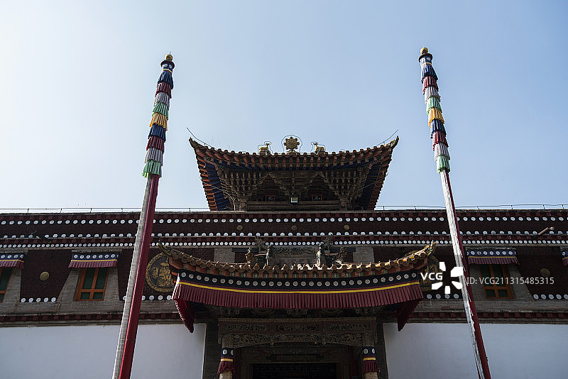 中国青海省西宁市湟中县鲁沙尔镇塔尔寺建筑图片素材