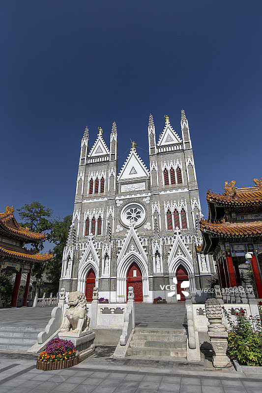 北京市西城区西什库教堂图片素材
