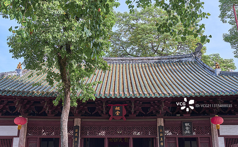 中国广州光孝寺中式古建筑图片素材