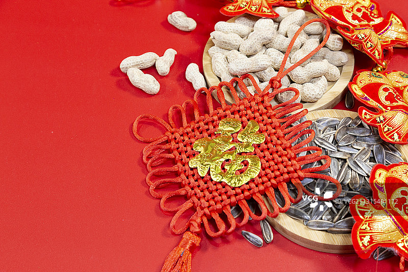 新春新年新年挂饰购买年货图片素材