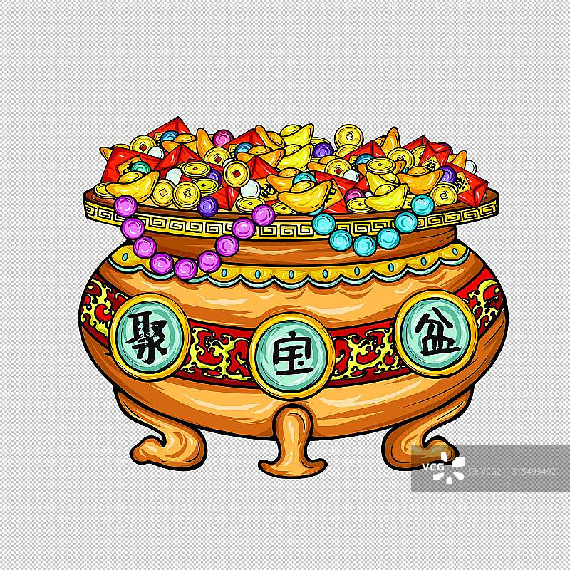 聚宝盆图片素材