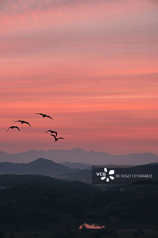 衡东日落图片素材