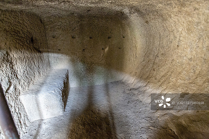 北京延庆古崖居风景区：洞穴图片素材