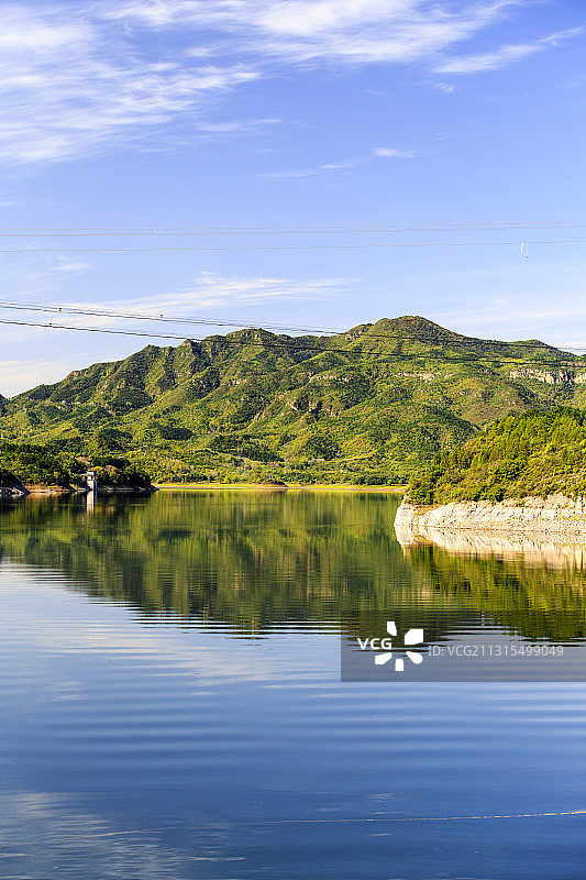 北京延庆百里山水画廊燕山天池图片素材