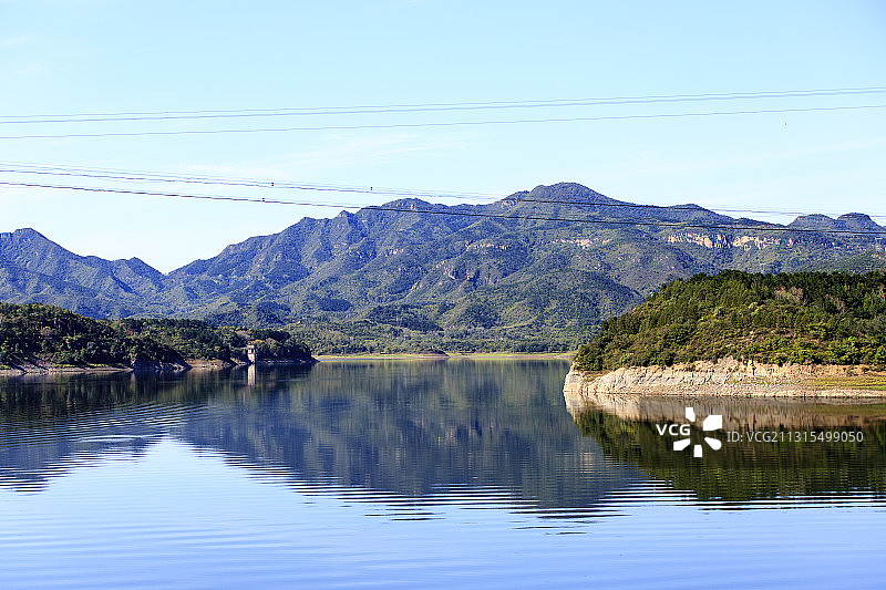 北京延庆百里山水画廊燕山天池图片素材