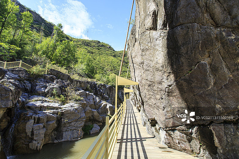 北京延庆百里山水画廊乌龙峡谷图片素材