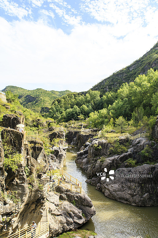 北京延庆百里山水画廊乌龙峡谷图片素材