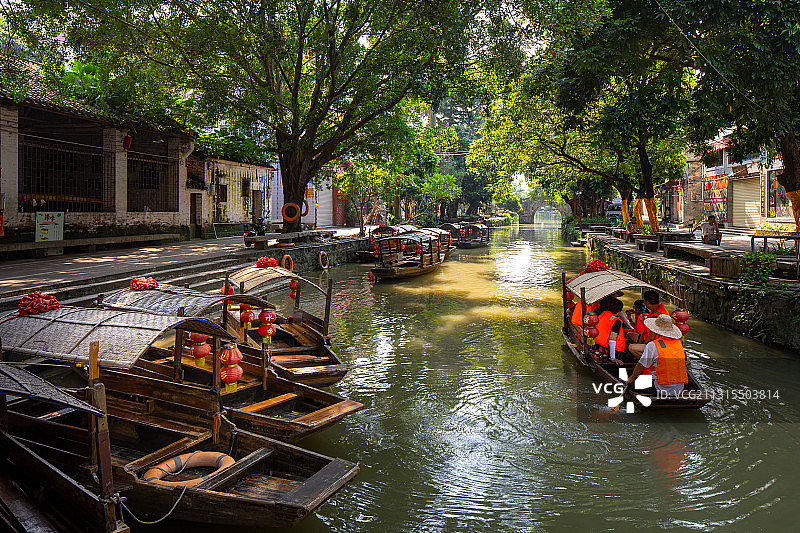 目的地-广东佛山-顺德逢简水乡图片素材