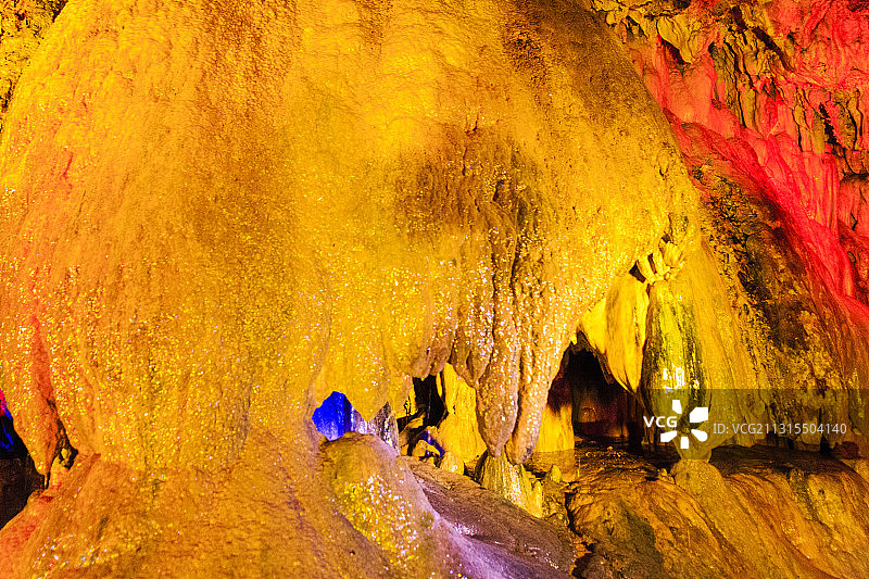 北京延庆百里山水画廊滴水壶莲花洞图片素材