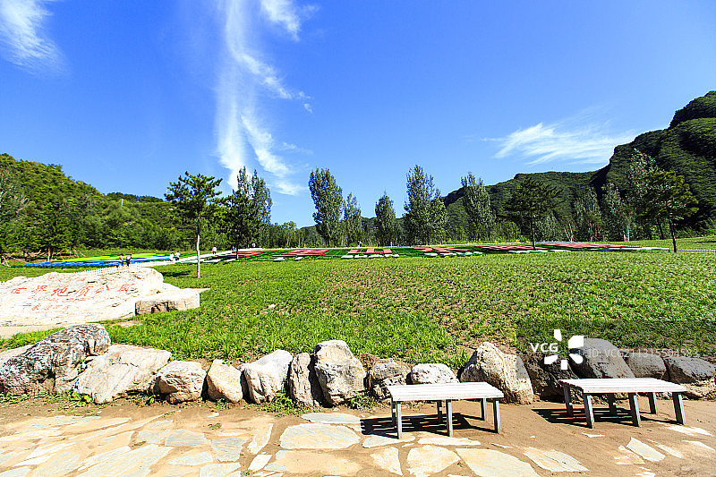 北京延庆百里山水画廊风光图片素材