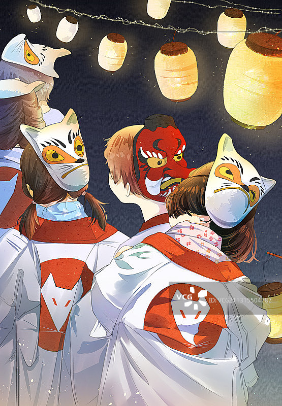 狐狸面具图片素材